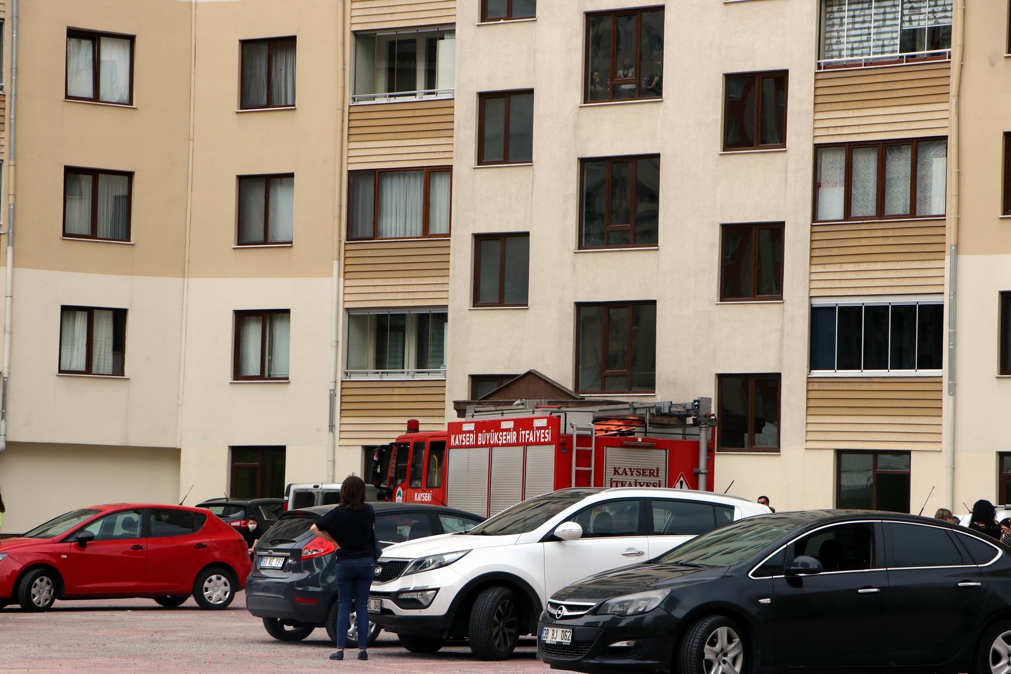 Kayseri’de yangın paniği