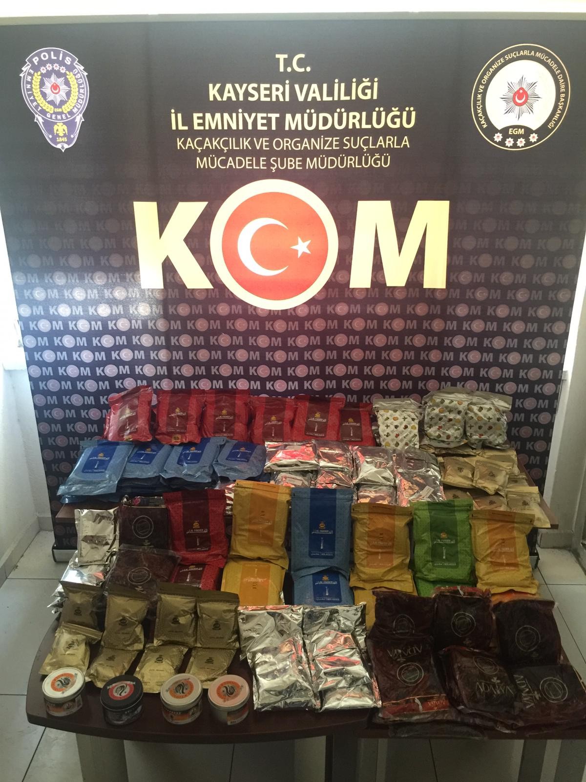 Kayseri’de 111 kilo kaçak tütün ele geçirildi