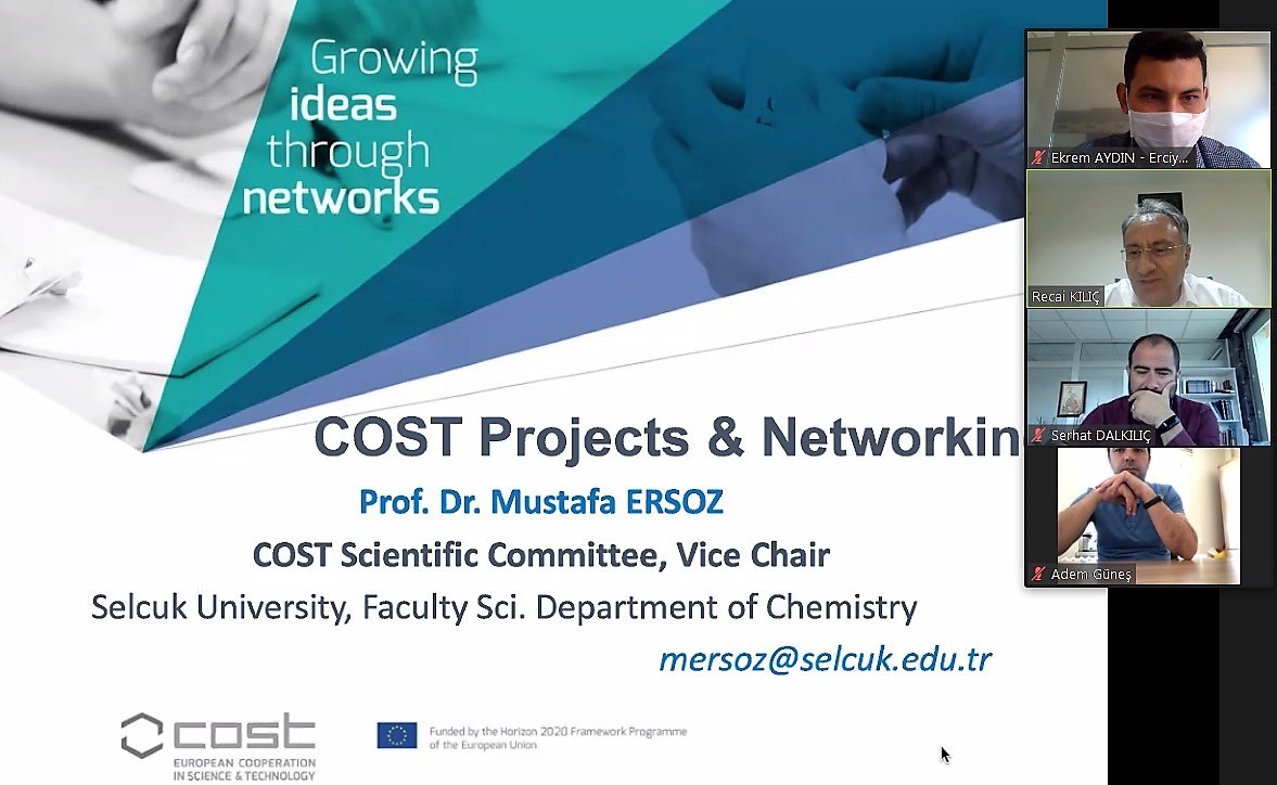 Erciyes Teknopark Tarafından COST Projeleri ile İlgili Çevrimiçi Bilgi Günü Düzenlendi