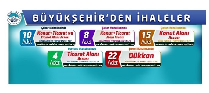 Büyükşehir’den beş ihale birden