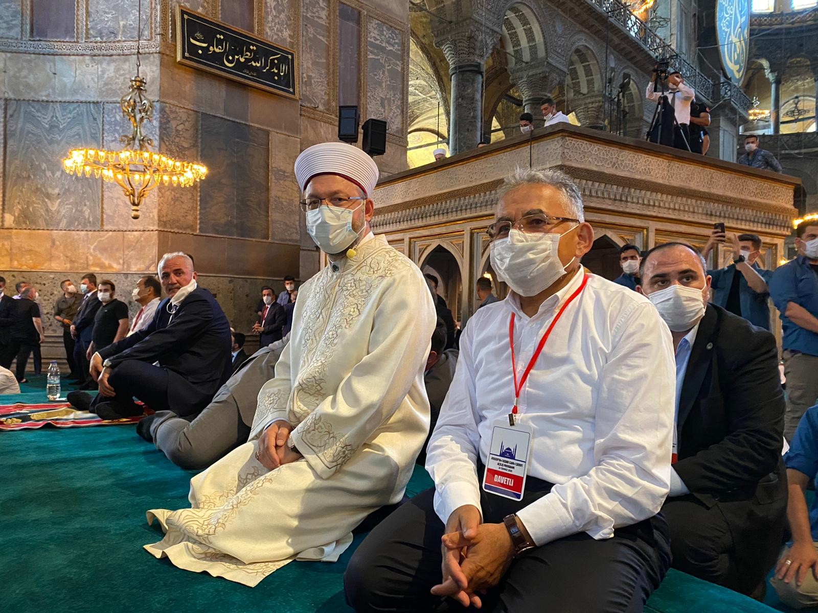 BAŞKAN BÜYÜKKILIÇ AYASOFYA-İ KEBİR CAMİ-İ ŞERİF’İNİN AÇILIŞINA KATILDI