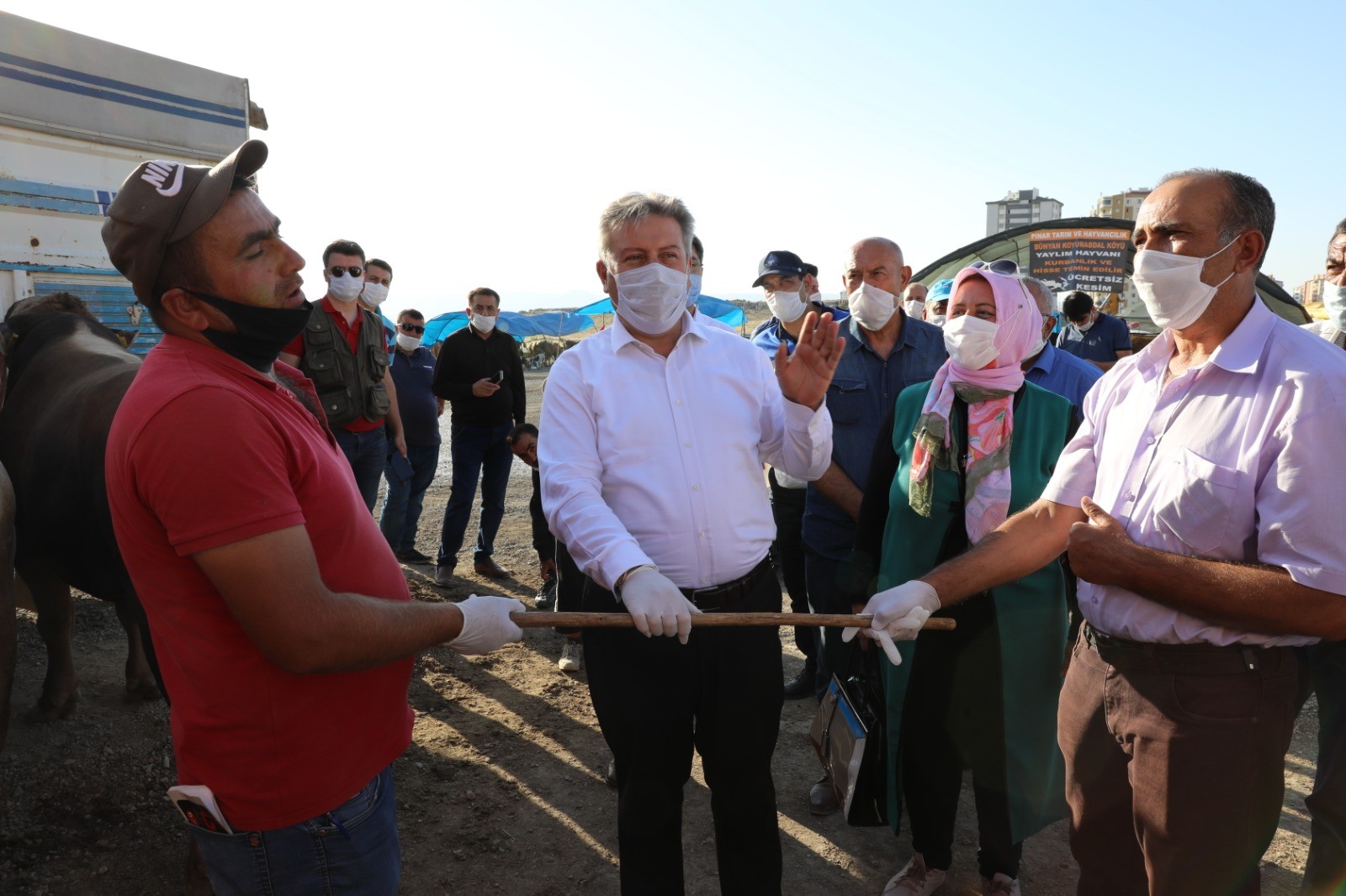 Başkan Palancıoğlu pazarlık etti