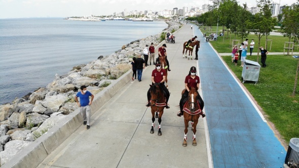 Bostancı Sahili atlı devriyeye emanet