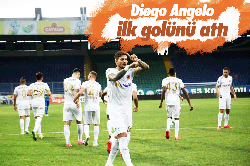 Diego Angelo ligdeki ilk golünü attı
