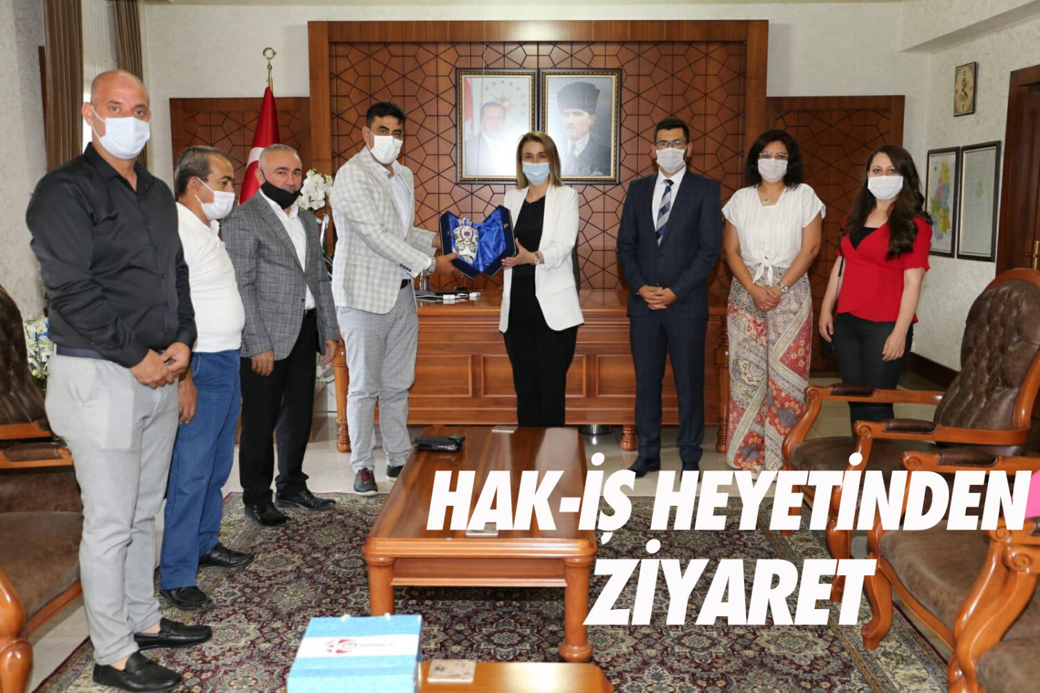 Hak-İş heyetinden Vali Becel’e ziyaret