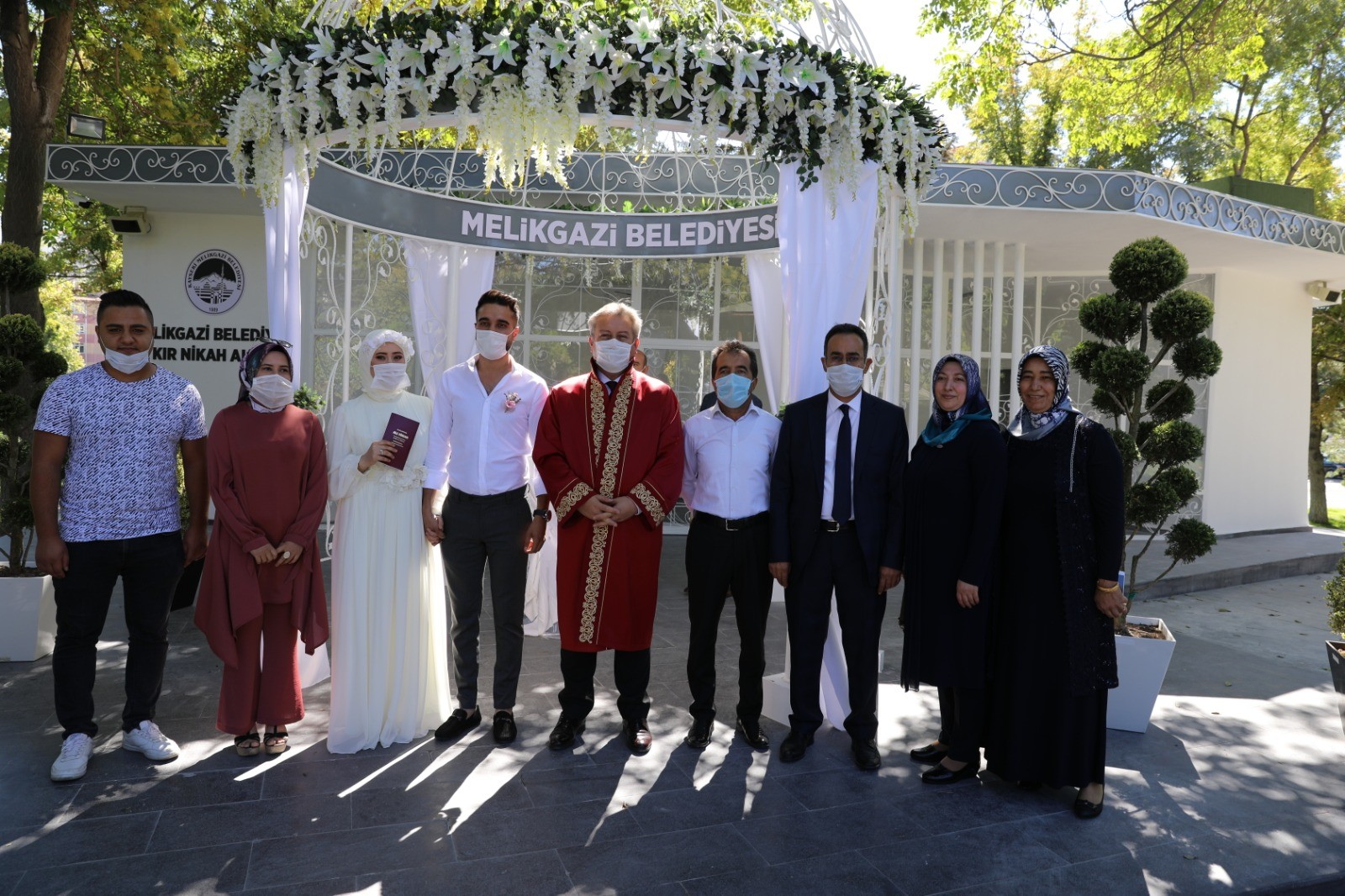 Melikgazi’de “İlk açık alan nikahı kıyıldı”