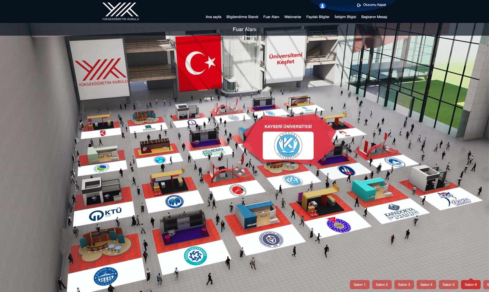 Kayseri Üniversitesi, YÖK Sanal Fuarında