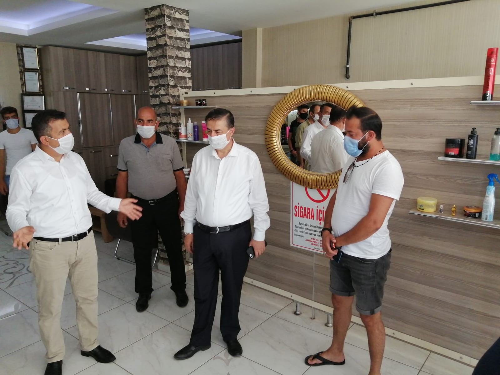 Yeşilhisar’da korona virüs denetimi yapıldı