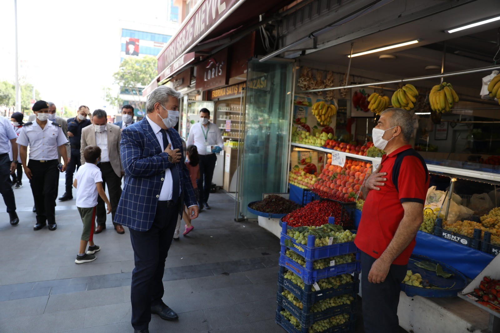 Melikgazi’de maske mesafe ve temizlik tam not aldı