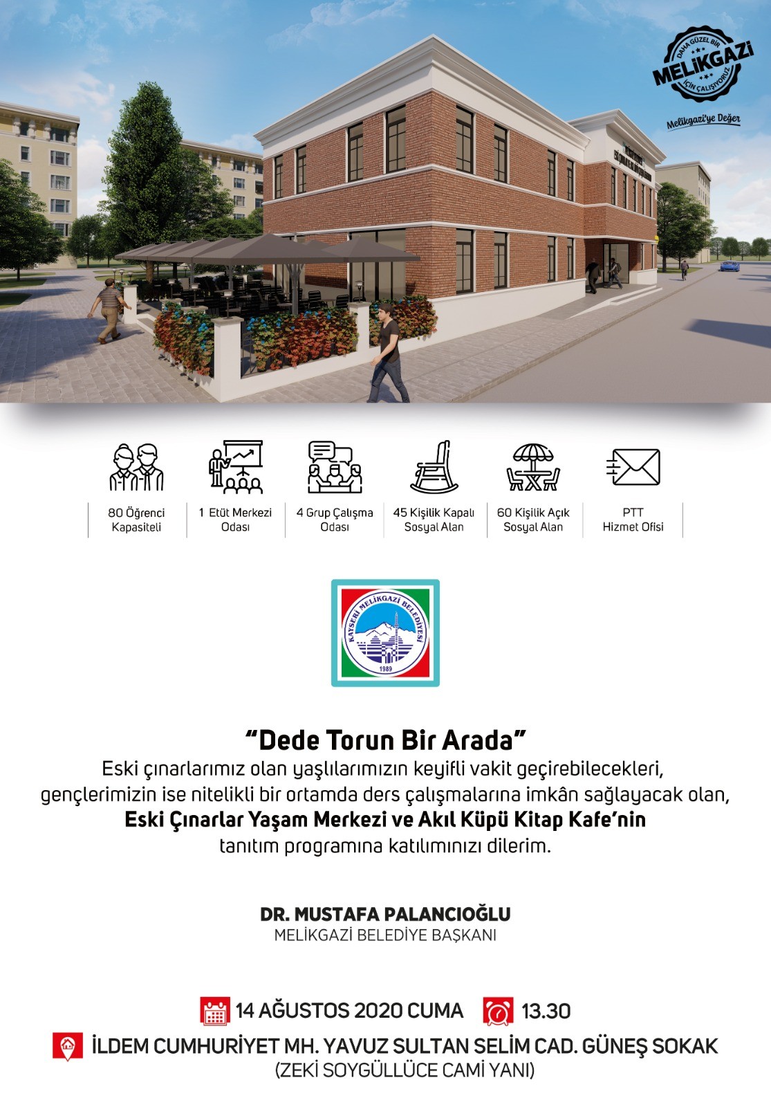 Eski Çınarlar Yaşam Merkezi ve Akıl Küpü Kitap Kafe’nin tanıtım törenine davet