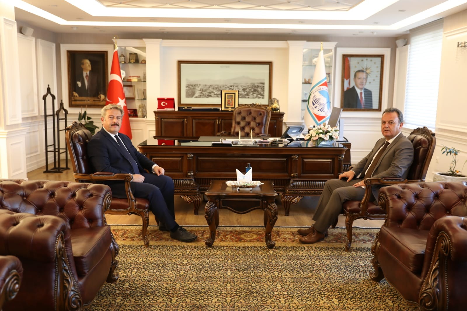 Melikgazi Kaymakamı Bülent Karacan’ın nezaket ziyareti