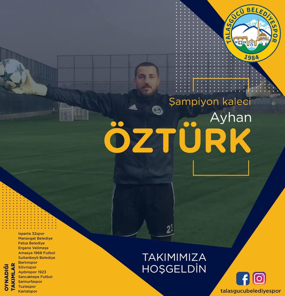 Şampiyon kaleci Talasgücü Belediyespor’da