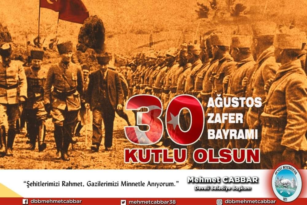 Mehmet Cabbar’dan ’30 Ağustos’ mesajı