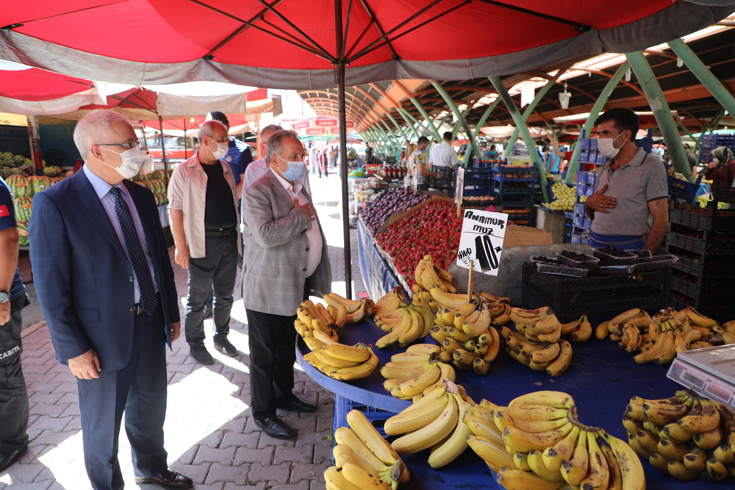 Kaymakam Dönmez’den Başkan Yalçın’a koronavirüs teşekkürü
