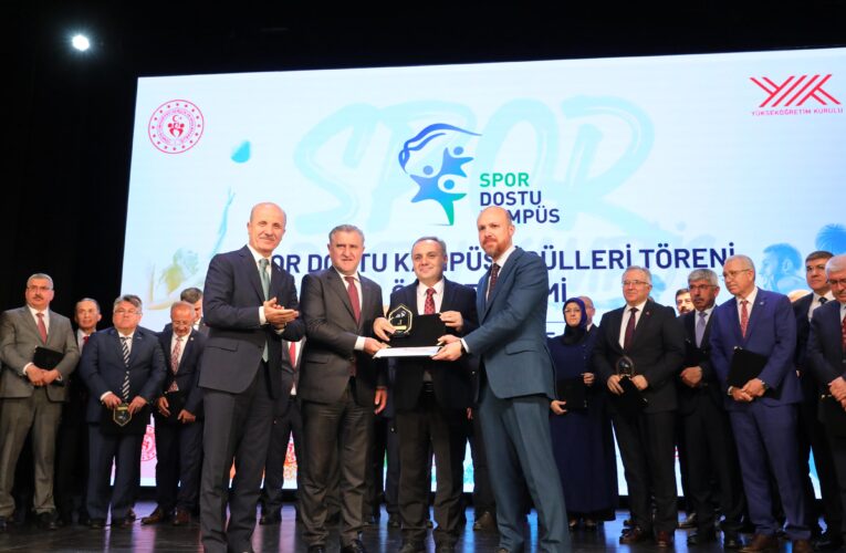 ERÜ, YÖK’ten ‘Spor Dostu Kampüs’ Birincilik Ödülü Aldı
